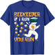 Beekeeper If I Run You Run, Beekeeping T-Shirt - T-Shirt | Royal