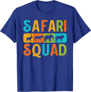 Safari Squad African Animal Lover Family Vacation Trip T-Shirt - T-Shirt | Royal