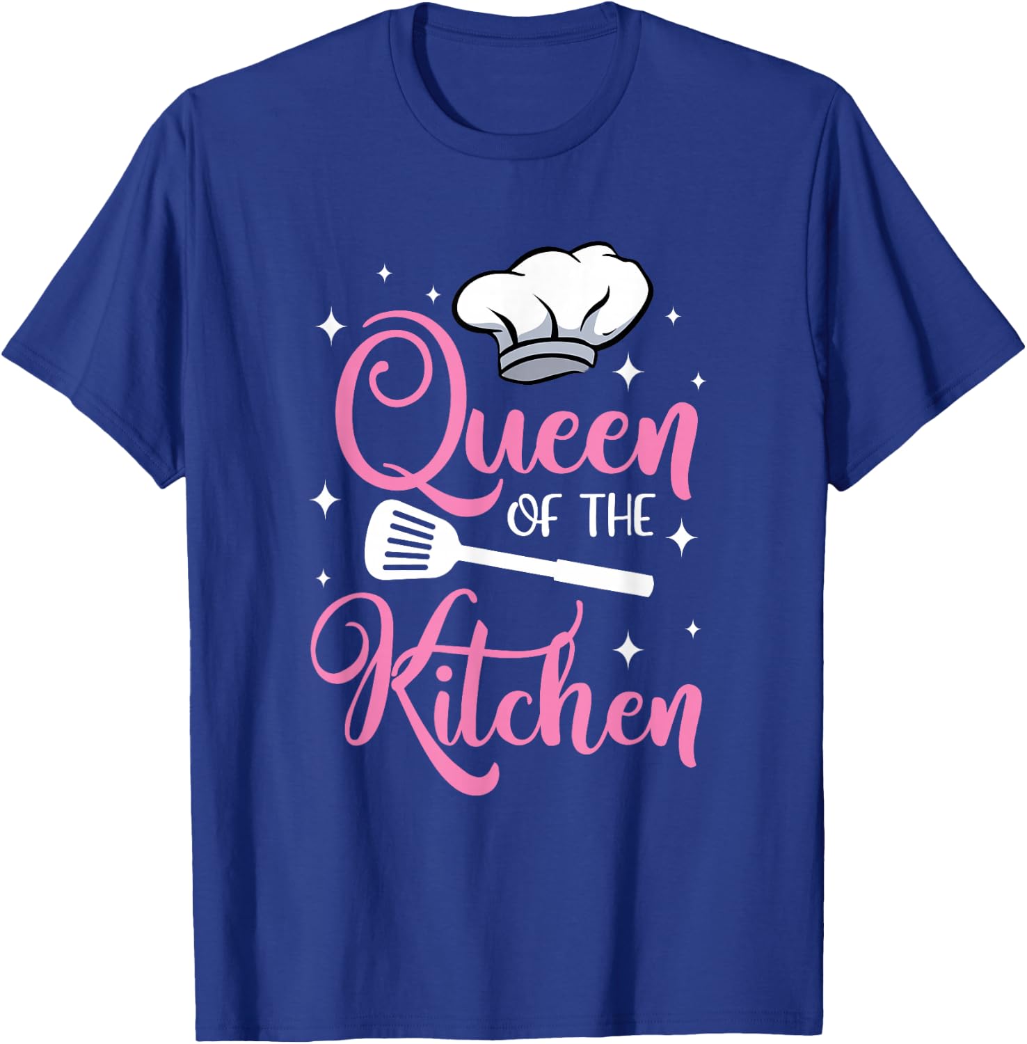 Cooking Queen of the Kitchen Chef Culinary Student Funny T-Shirt - T-Shirt | Royal