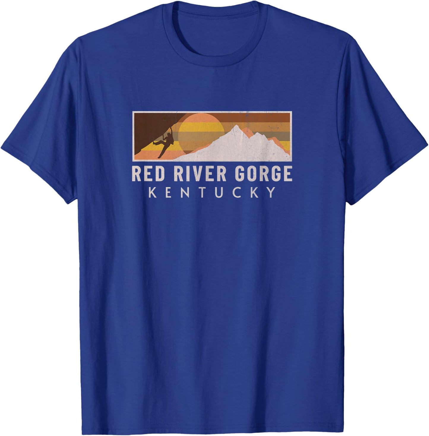 Red River Gorge Rock Climbing Boulderer Mountain Climber T-Shirt - T-Shirt | Royal