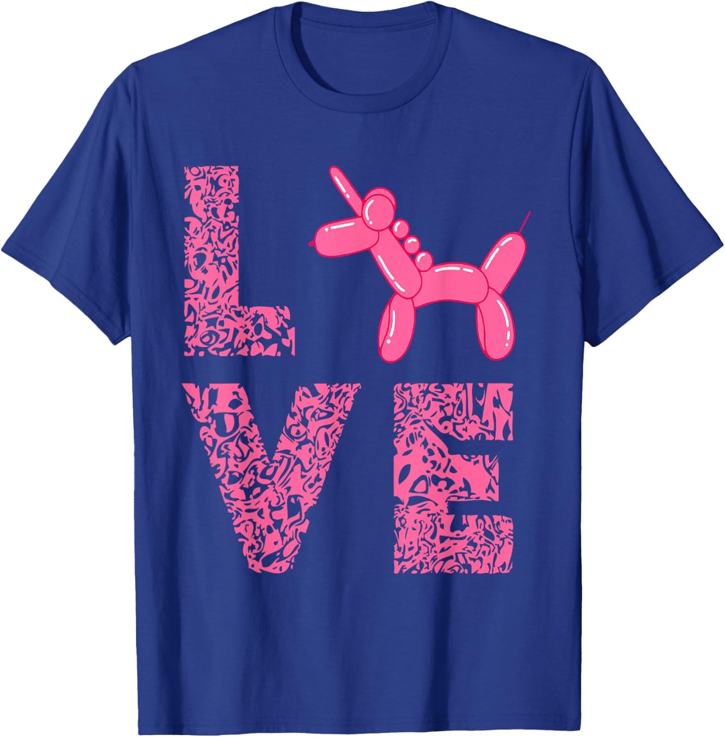 Balloon Twisting Unicorn Love Balloon Artist Balloon Animal T-Shirt - T-Shirt | Royal