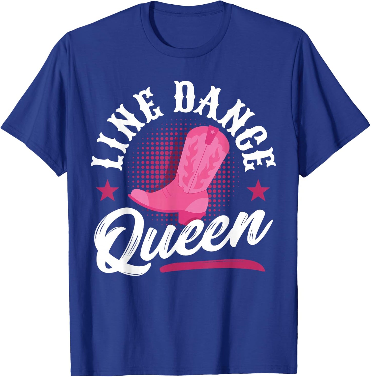 Women Line Dancer Queen Line Dancing Mom Line Dance T-Shirt - T-Shirt | Royal