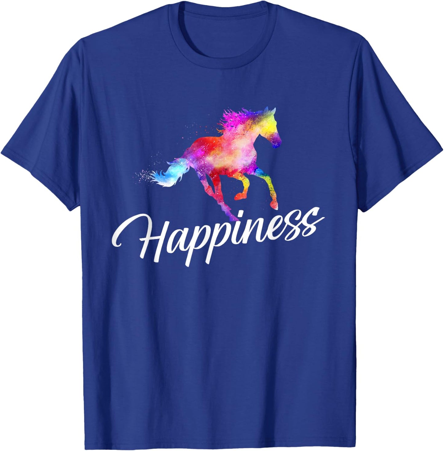 Happiness - Horse Lover Horseback Rider Equestrian Lover T-Shirt - T-Shirt | Royal