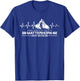 Matterhorn Switzerland Alps Zermatt Hiking Mountains Heartbeat T-Shirt - T-Shirt | Royal