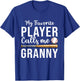 Baseball Granny Shirt, Favorite Baseball Player Grandma T-Shirt - T-Shirt | Royal
