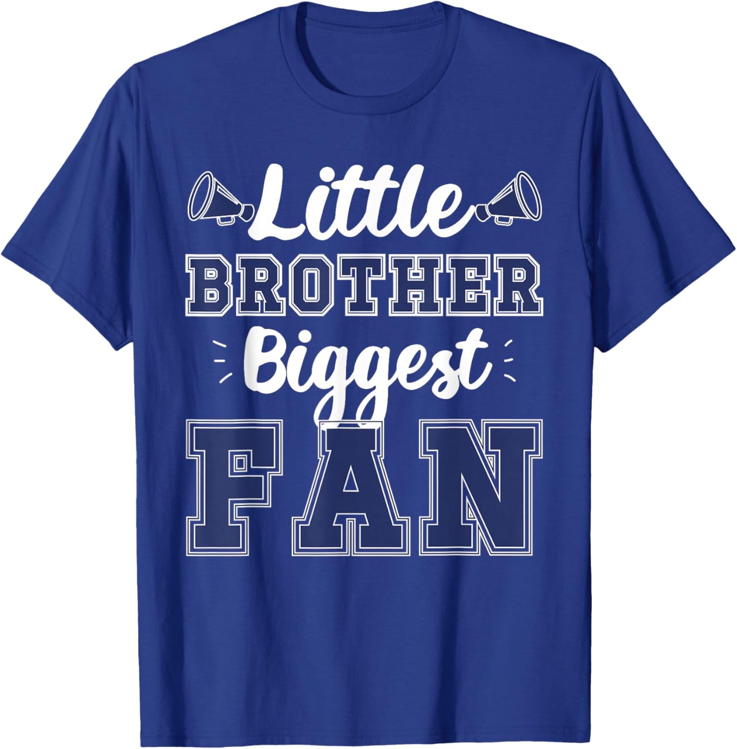 Biggest Fan Cheer Brother Of A Cheerleader Brother T-Shirt - T-Shirt | Royal
