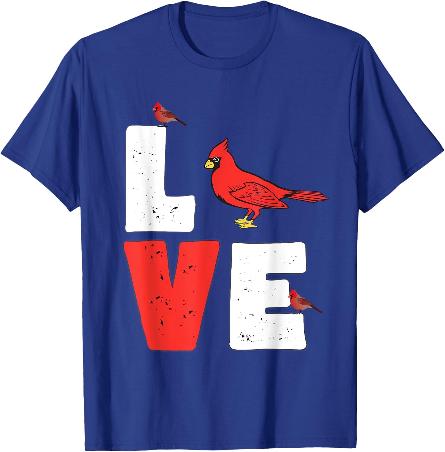 Love Cardinal women Shirt Cardinal Lover men, kids and girls T-Shirt - T-Shirt | Royal