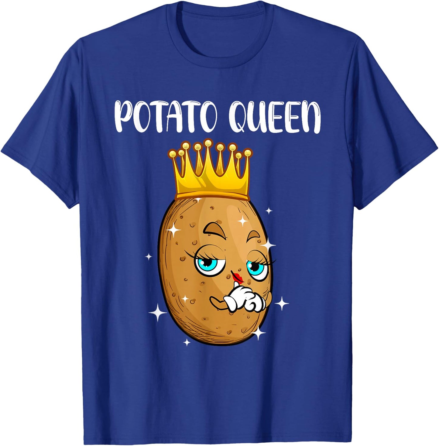 Best Potato Themed Gift Potato Accessories & Stuff Cute Potato Design Girls Vegetable Potato Lovers T-Shirt - T-Shirt | Royal