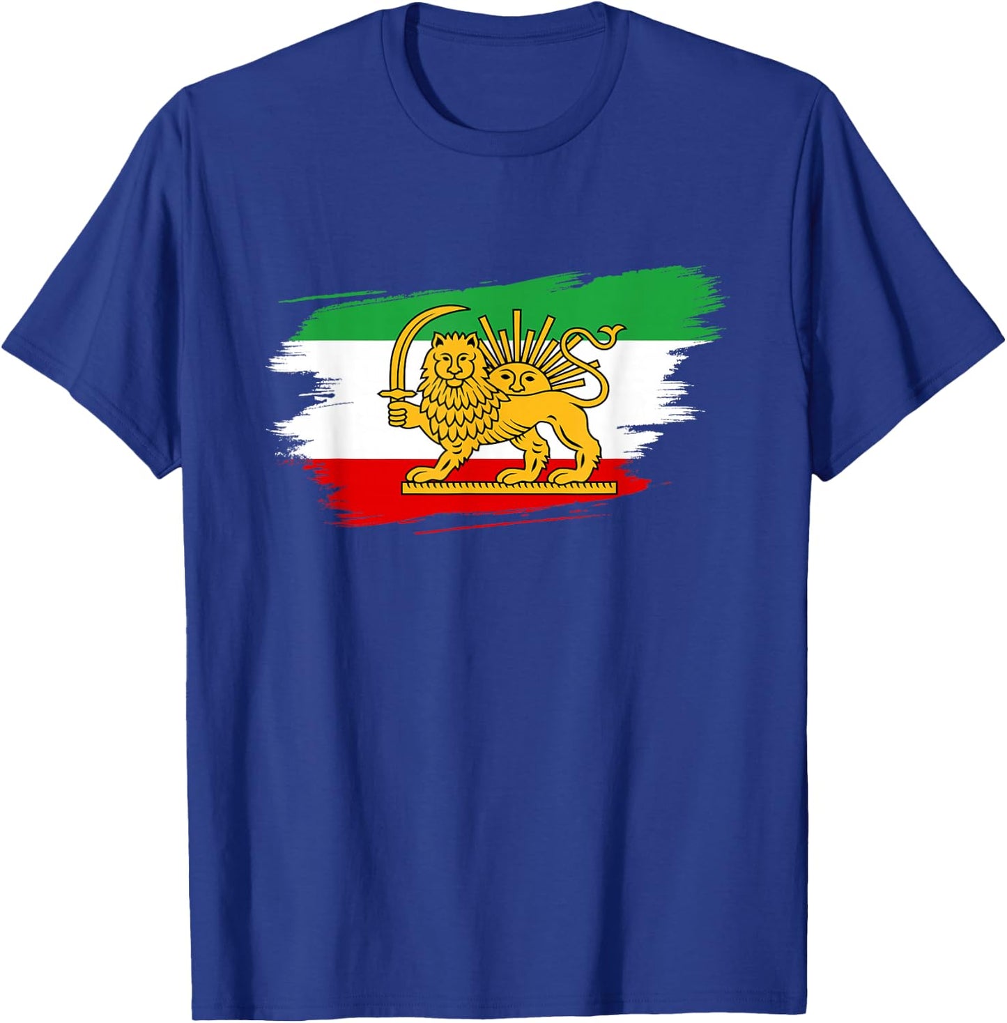 Iran and Iranian Flag Lion Persian T-Shirt - T-Shirt | Royal