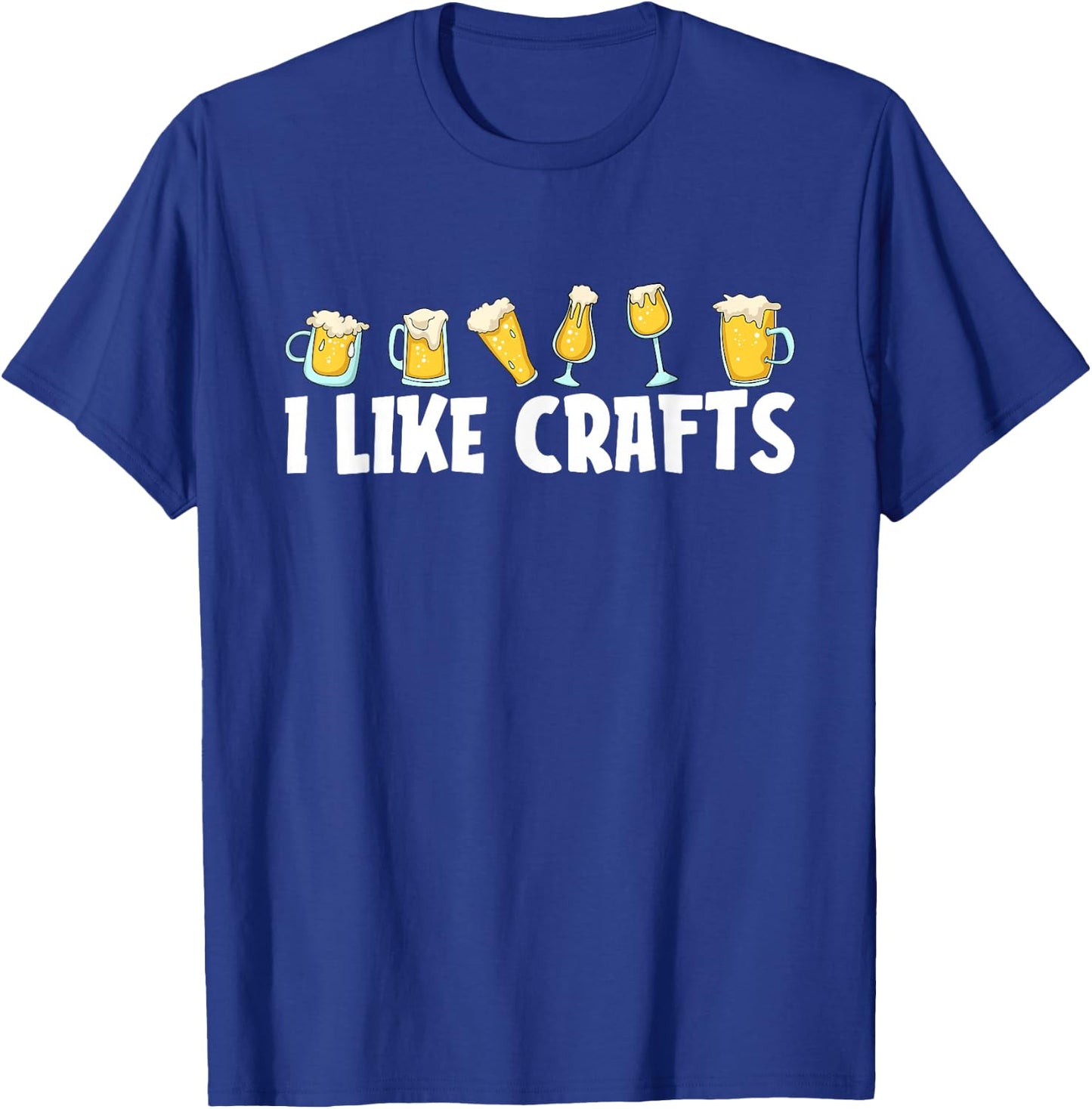 Funny Home Brewing Beer Craft Microbrewing - I Like Crafts T-Shirt - T-Shirt | Royal