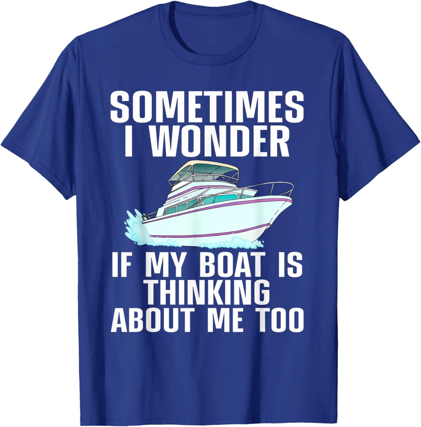 Funny Boat Art Women Boating Watercraft Boat Owner T-Shirt - T-Shirt | Royal