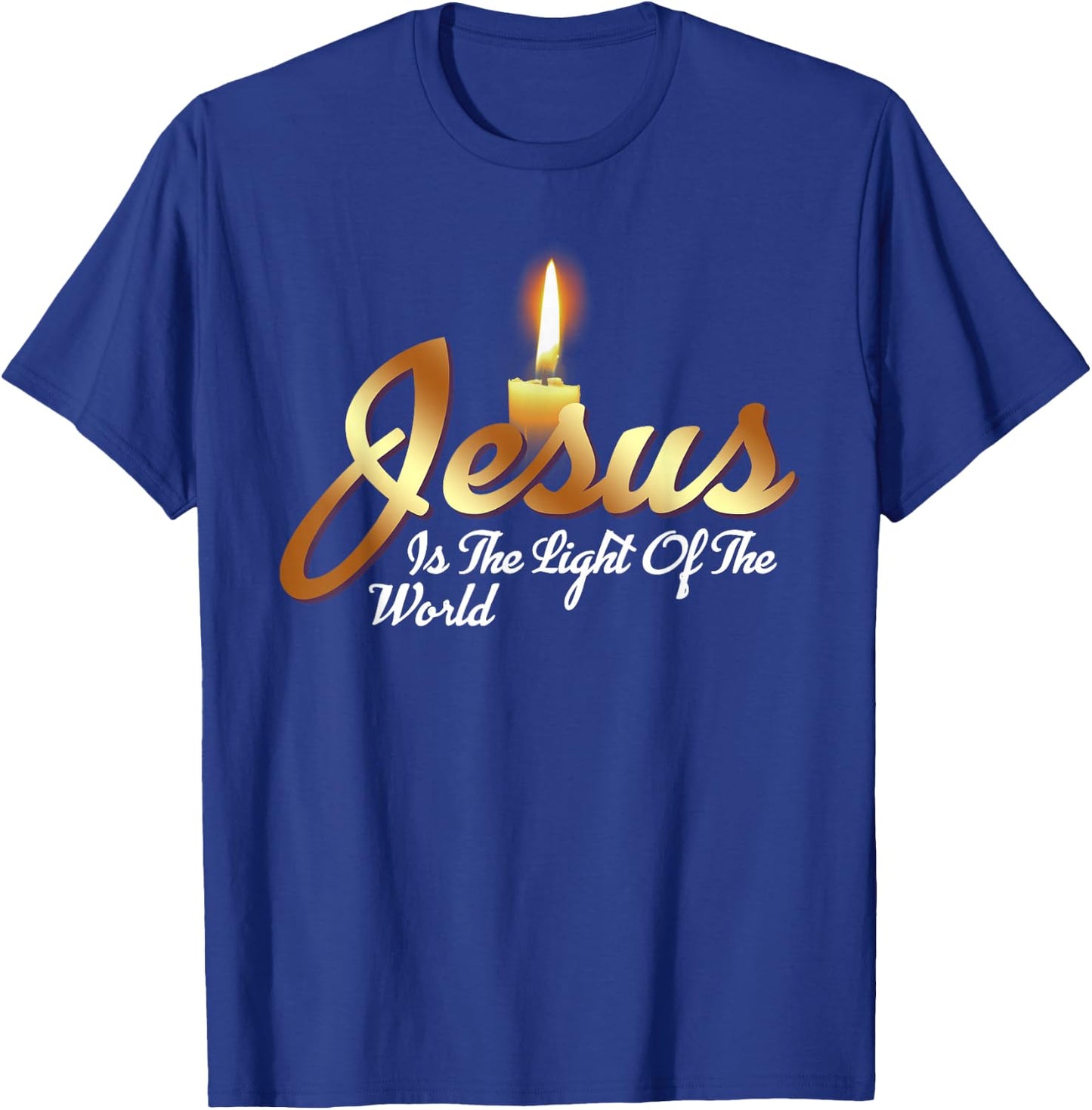 Jesus Is The Light Of The World Christian T-Shirt - T-Shirt | Royal