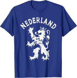Netherlands Retro Nederland Lion Holland Dutch T-Shirt - T-Shirt | Royal