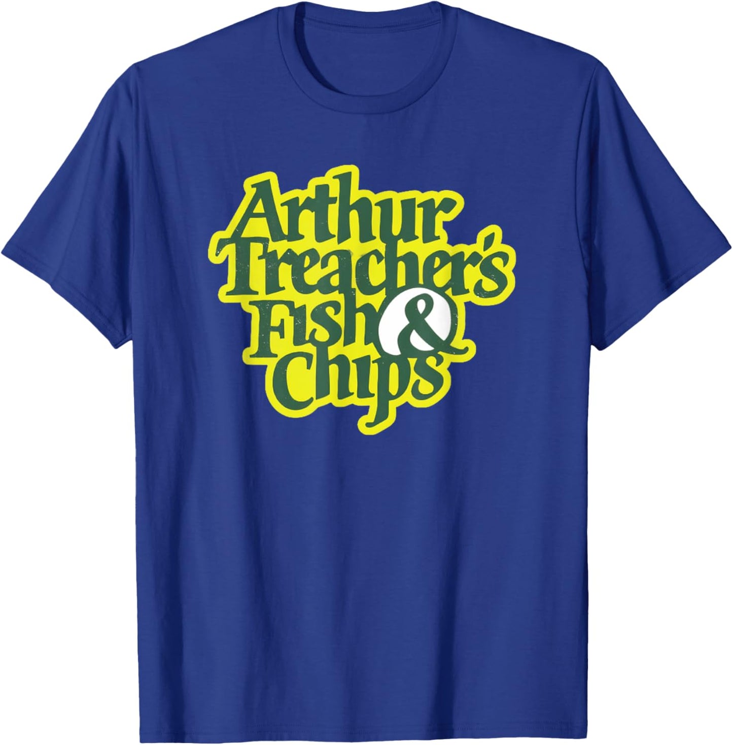 Arthur Treachers Fish and Chips Retro Vintage T-Shirt - T-Shirt | Royal