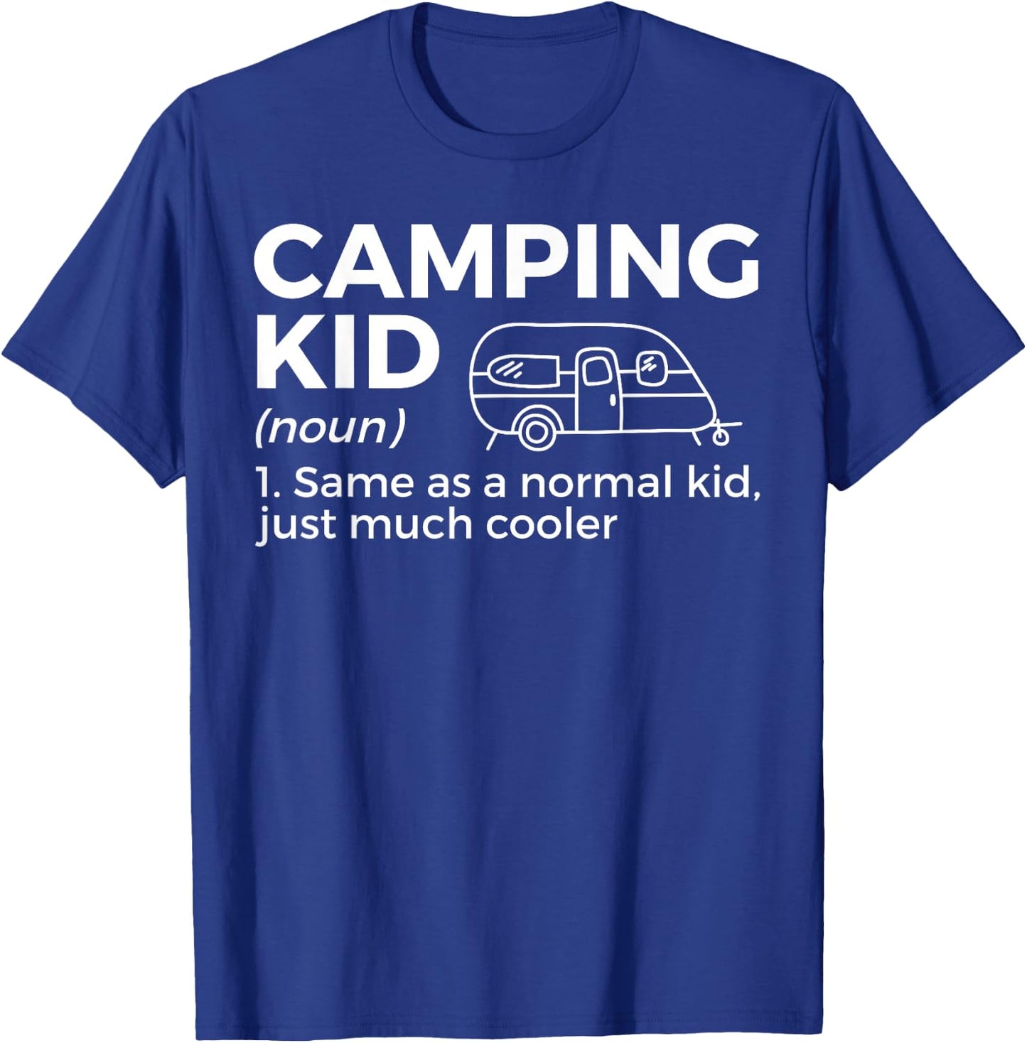 Camping Kid Definition Funny Camper T-Shirt - T-Shirt | Royal