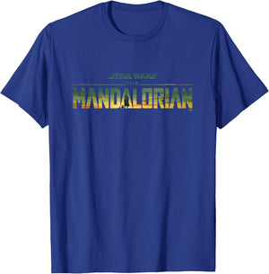 Star Wars The Mandalorian Season 3 Logo Grogu Disney+ T-Shirt - T-Shirt | Royal
