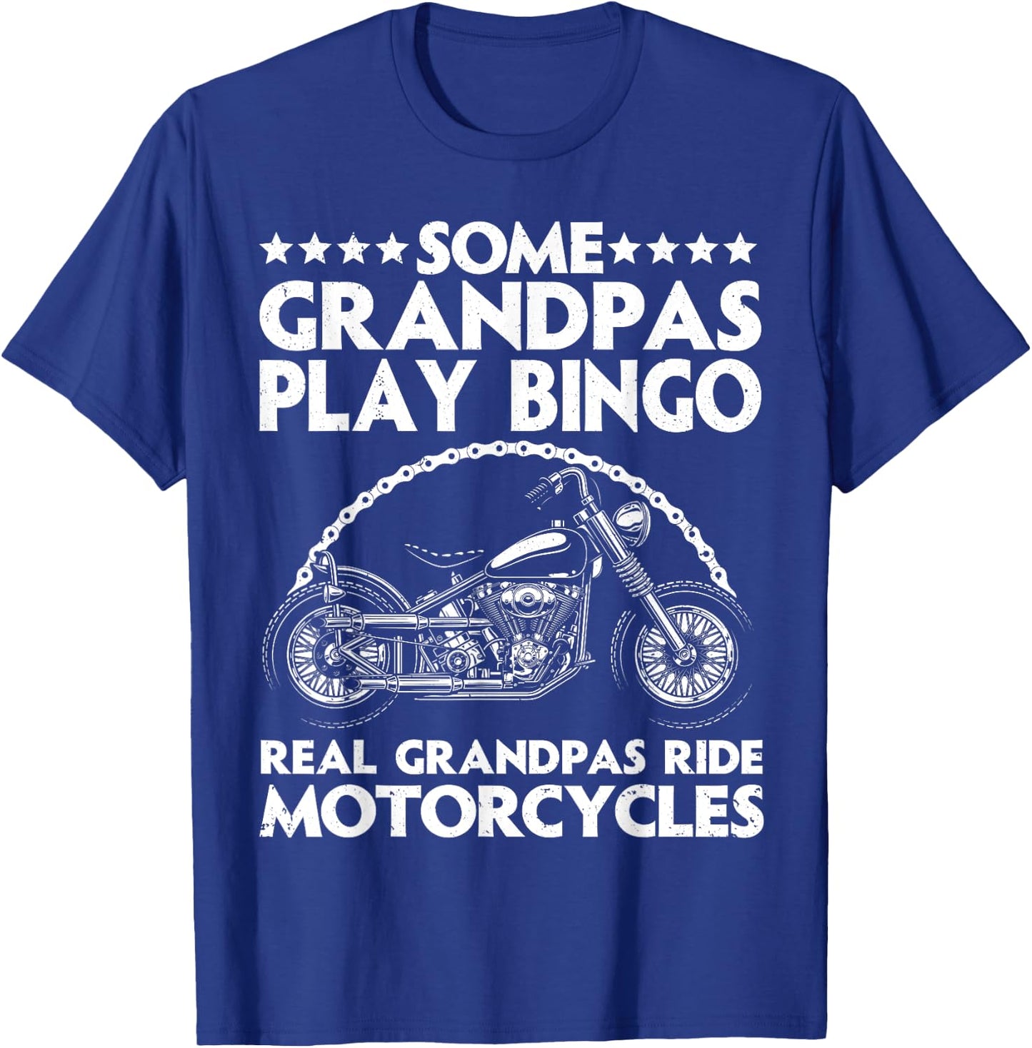 Funny Motorcycle For Grandpa Dad Motorcycle Lovers Riders T-Shirt - T-Shirt | Royal