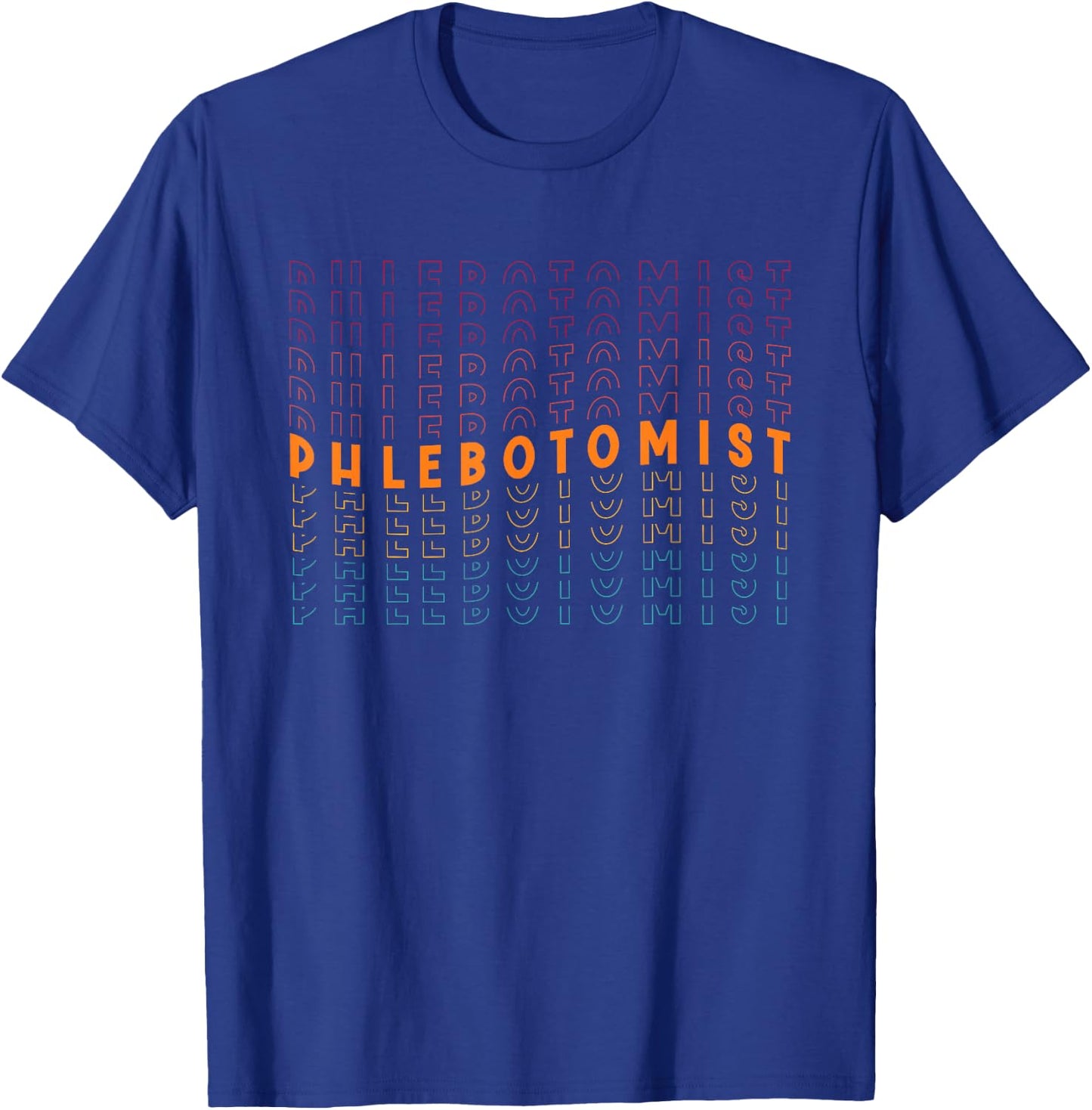 Phlebotomist | Vein Blood Syringe | Phlebotomy Technician T-Shirt - T-Shirt | Royal