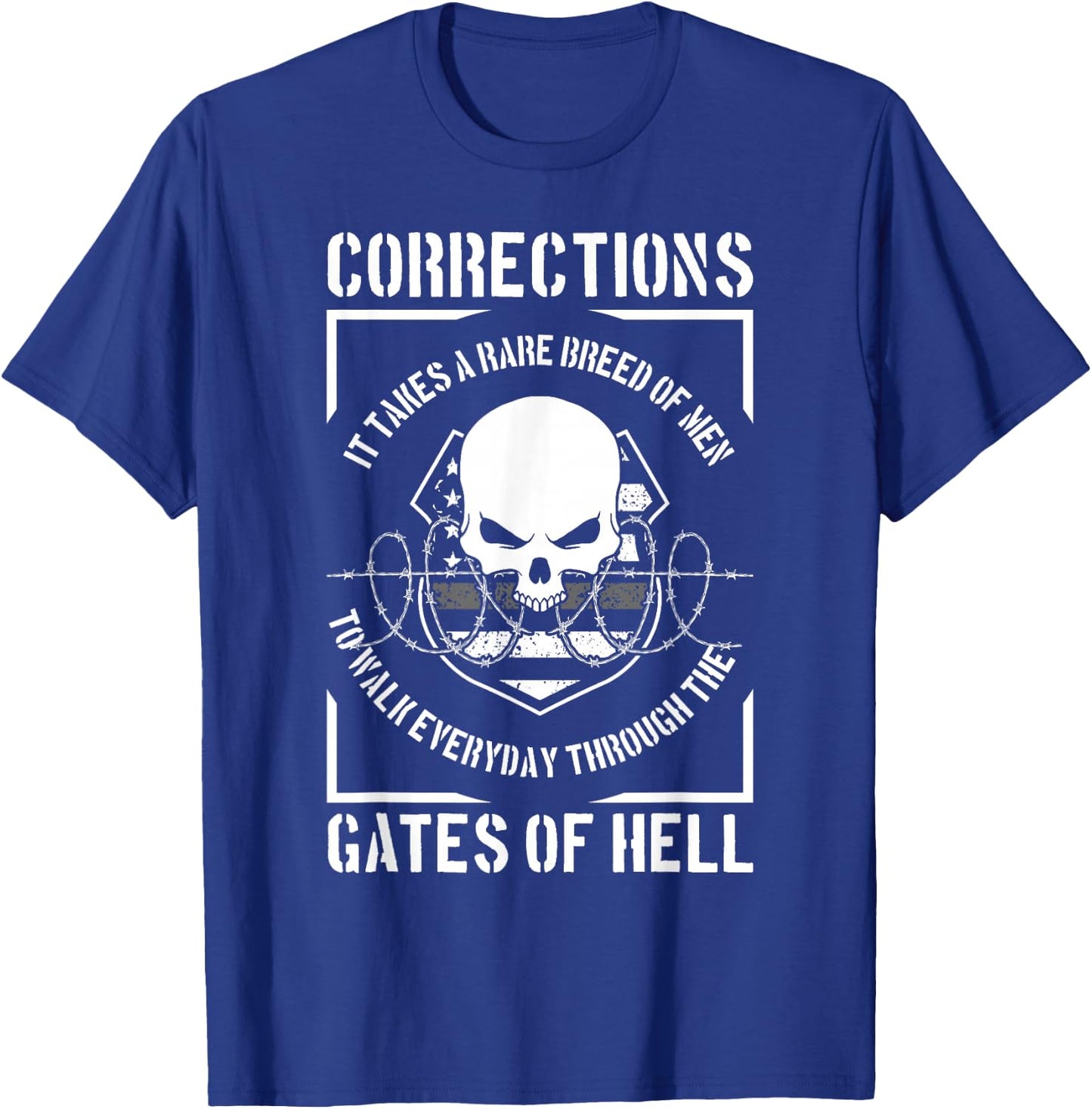 Correctional Officer Proud Corrections Officer T-Shirt - T-Shirt | Royal