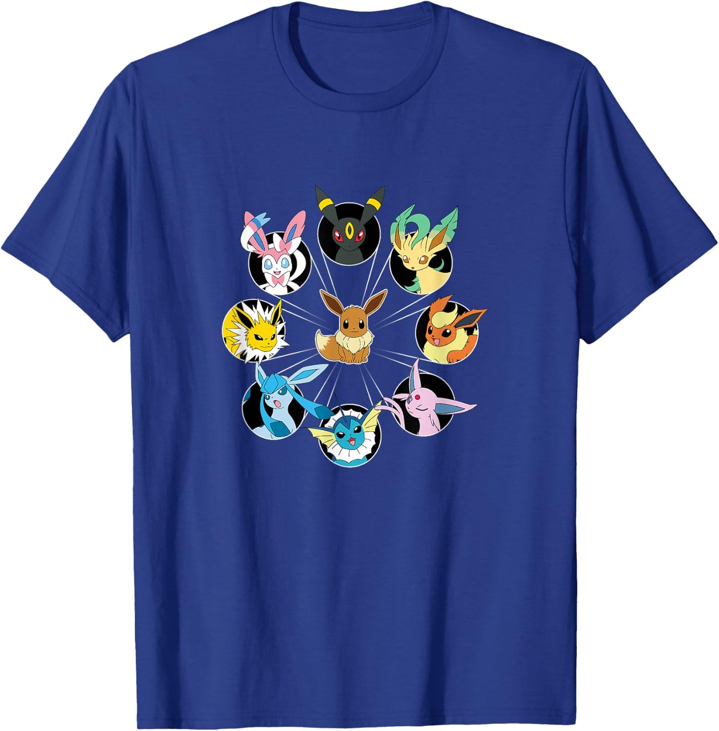 Pokémon - Eevee Evolution Circle T-Shirt - T-Shirt | Royal