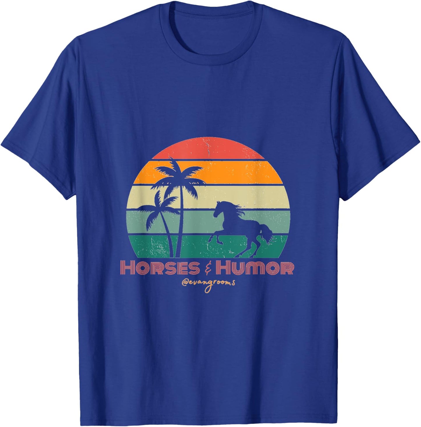 Horses & Humor - Sunset T-Shirt - T-Shirt | Royal