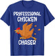 Professional Chicken Chaser Funny Farm Farmer Kids Running T-Shirt - T-Shirt | Royal
