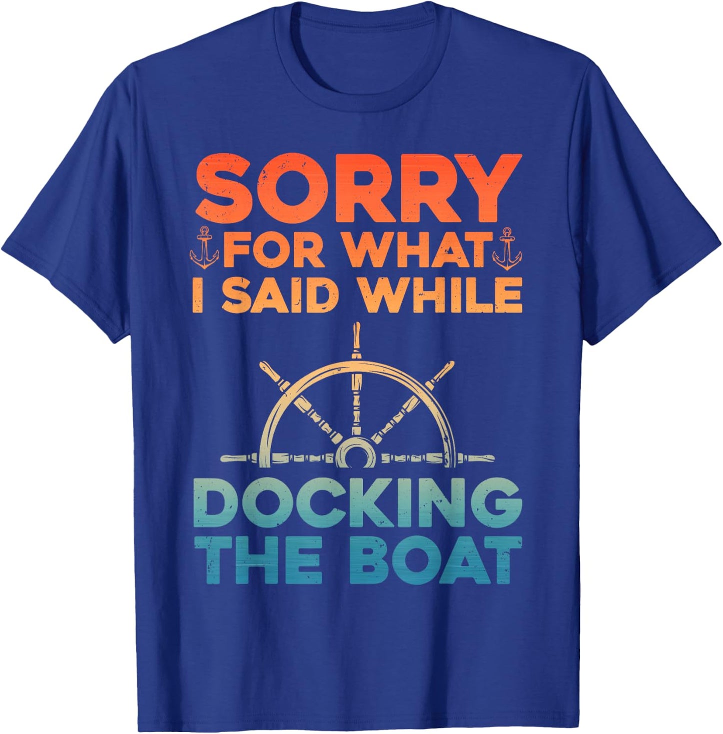 Funny Boating Women Docking The Boat Captain Boater T-Shirt - T-Shirt | Royal