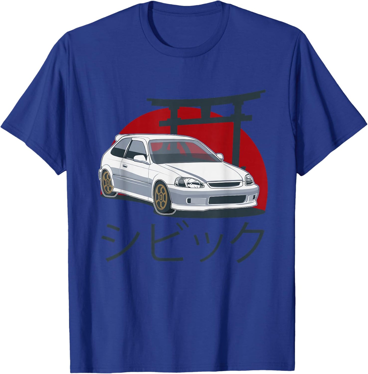JDM Japan Motorsport tuning car 90s T-Shirt - T-Shirt | Royal