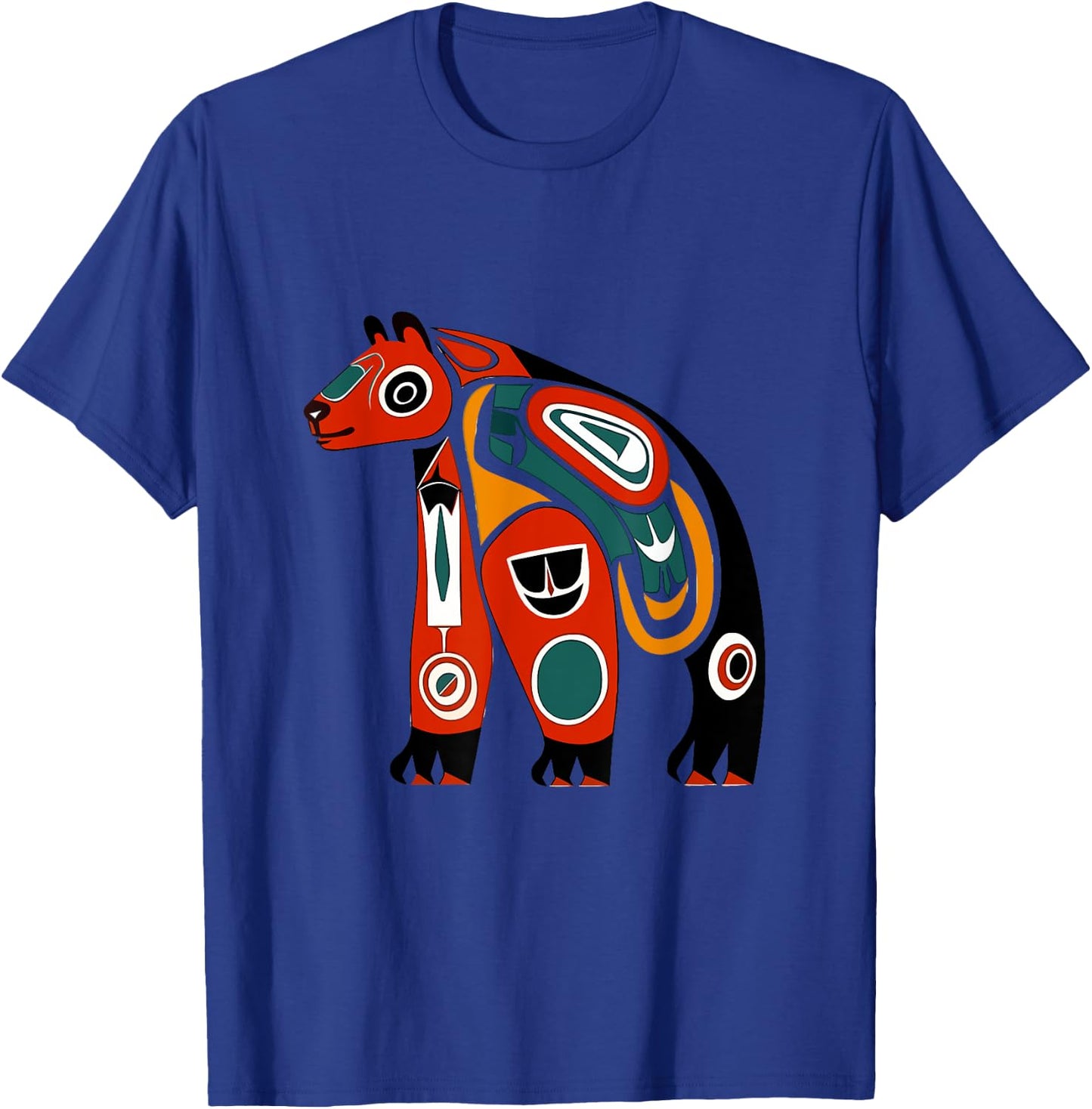 Bear Kachina Doll Native American Plains Style Hopi Art T-Shirt - T-Shirt | Royal