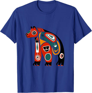 Bear Kachina Doll Native American Plains Style Hopi Art T-Shirt - T-Shirt | Royal