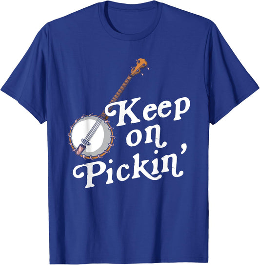 Banjo Bluebird Tennesse Mandolin Bluegrass T-Shirt - T-Shirt | Royal