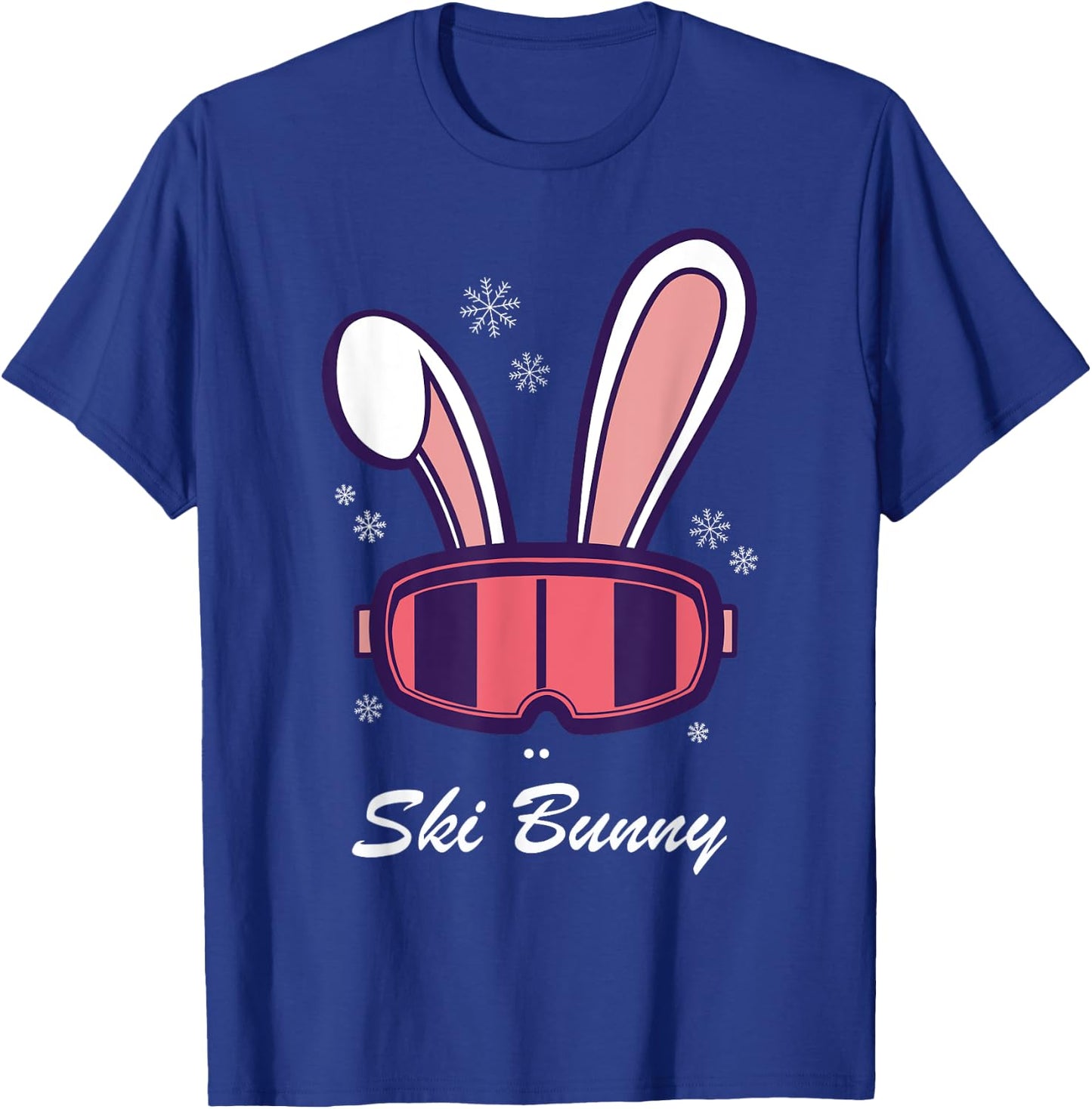 Funny Snowboard Ski Face Funny Ski Bunny T-Shirt - T-Shirt | Royal