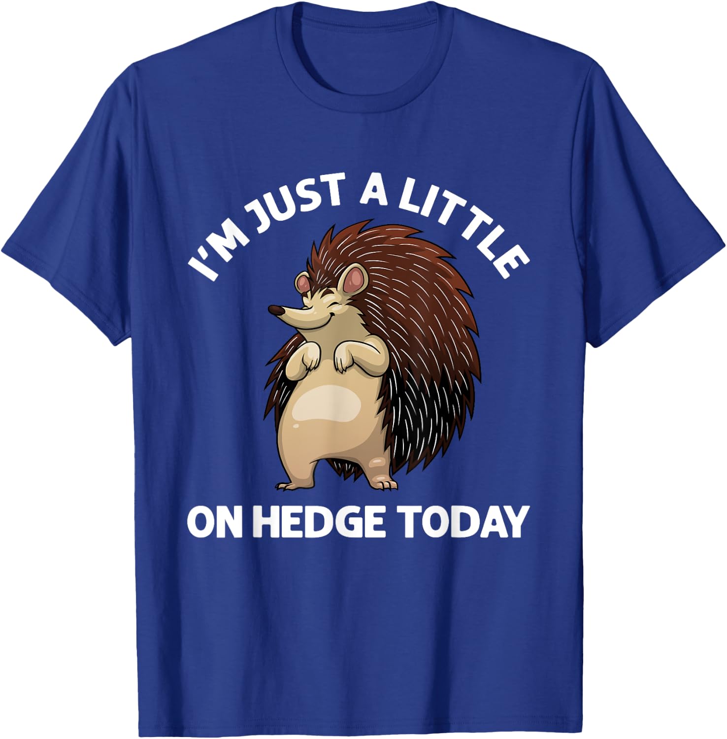 Funny Hedgehog Design Women Hedgehog Lover Porcupine T-Shirt - T-Shirt | Royal