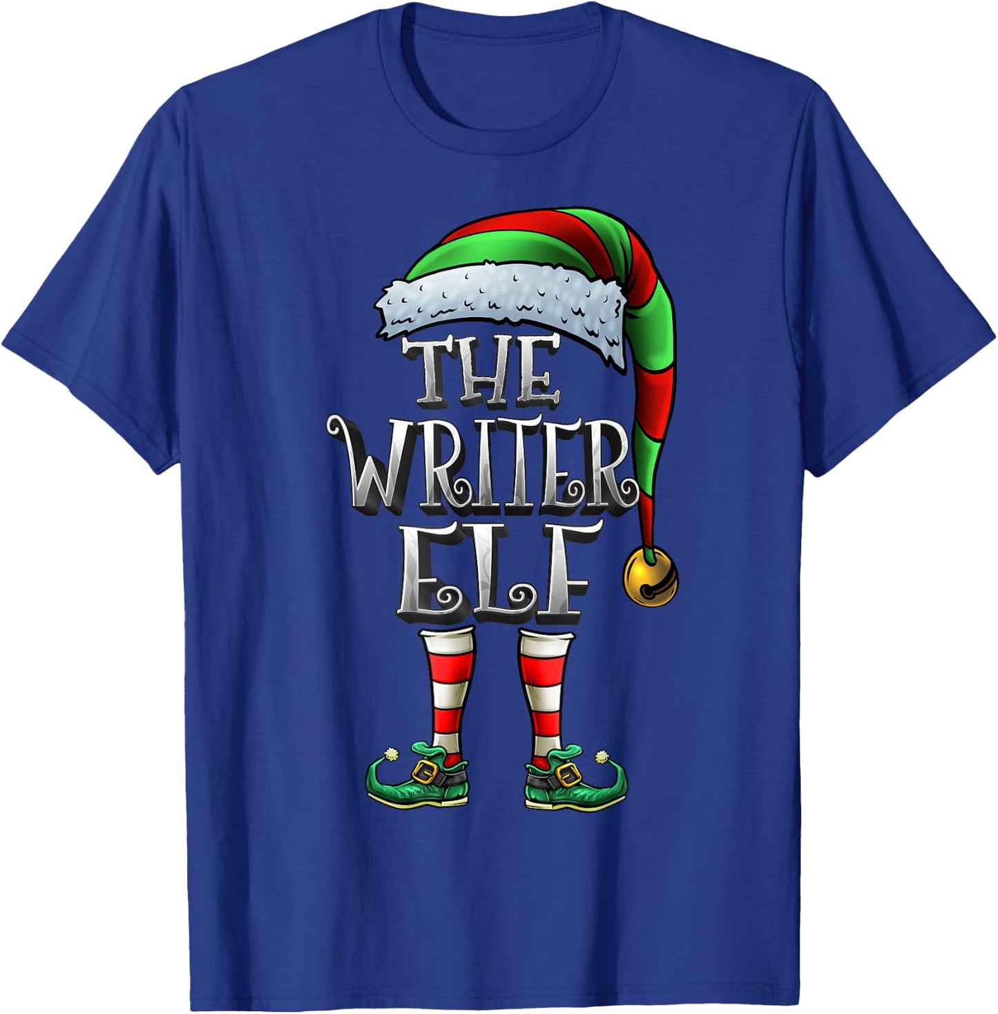The Writer Elf Shirt Matching Family Writer Christmas Elf T-Shirt - T-Shirt | Royal
