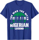 Nigeria Nigerian Nigeria Flag Fathers Day T-Shirt - T-Shirt | Royal