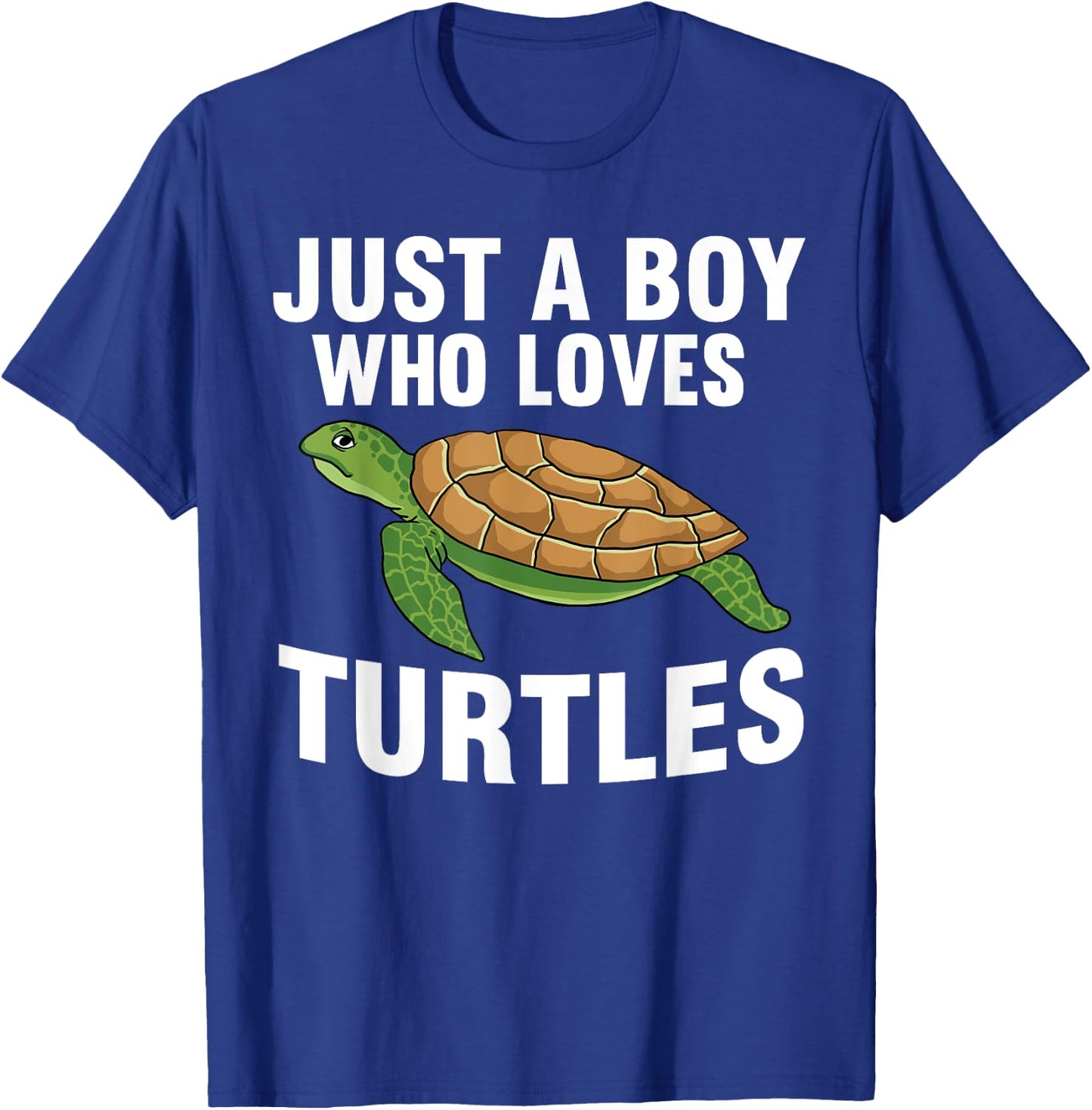 Cool Turtle Design Boys Kids Sea Turtle Animal Lover T-Shirt - T-Shirt | Royal
