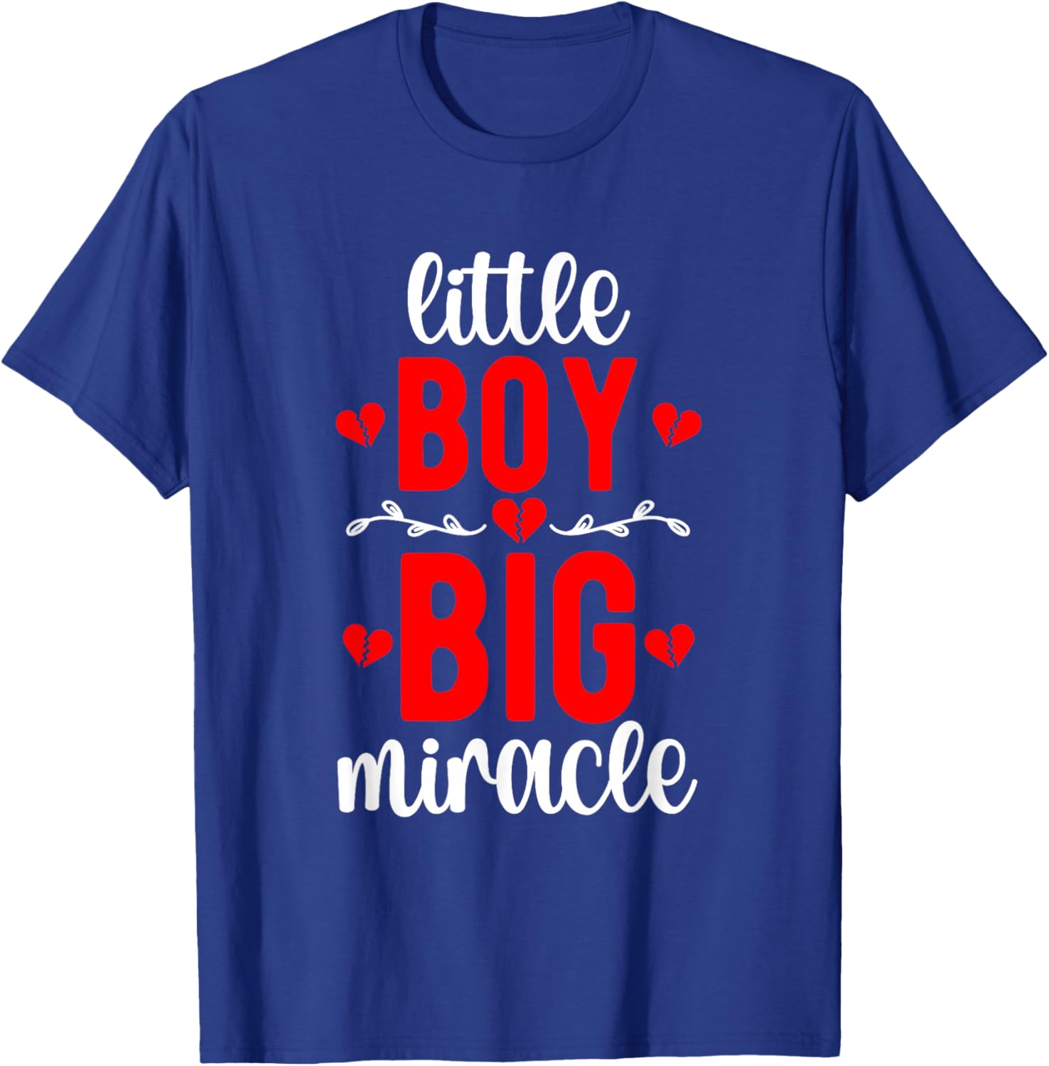 Little Boy CHD Warrior Congenital Heart Disease T-Shirt - T-Shirt | Royal