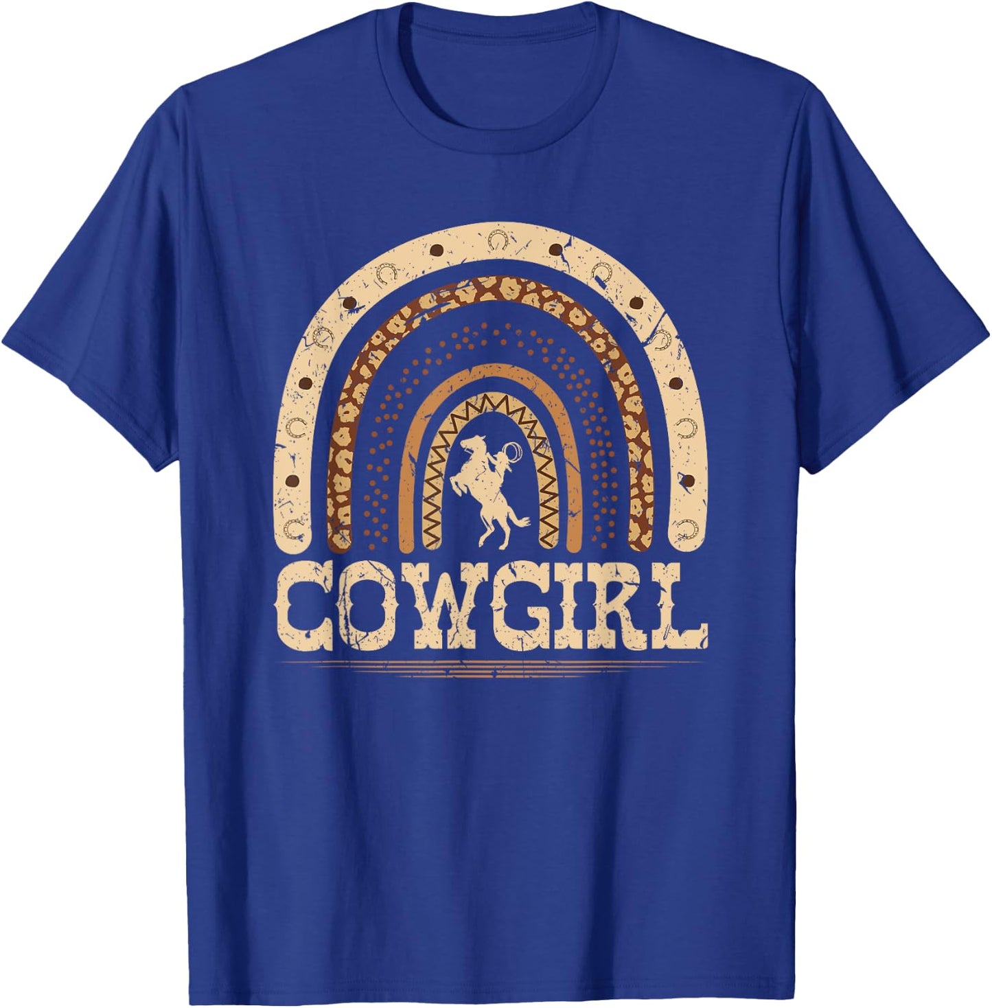 African American Cowgirl, Melanin Country Rainbow T-Shirt - T-Shirt | Royal
