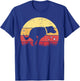 Retro Labrador Sunset Dog Pooping Canine Owner T-Shirt - T-Shirt | Royal