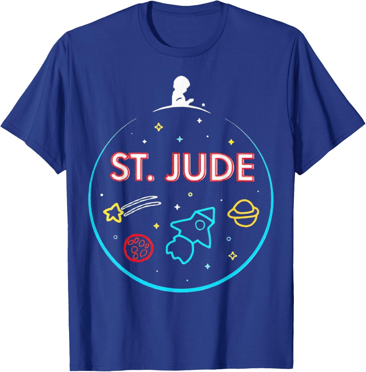 St. Jude Patient Ty Rocket New T-Shirt - T-Shirt | Royal