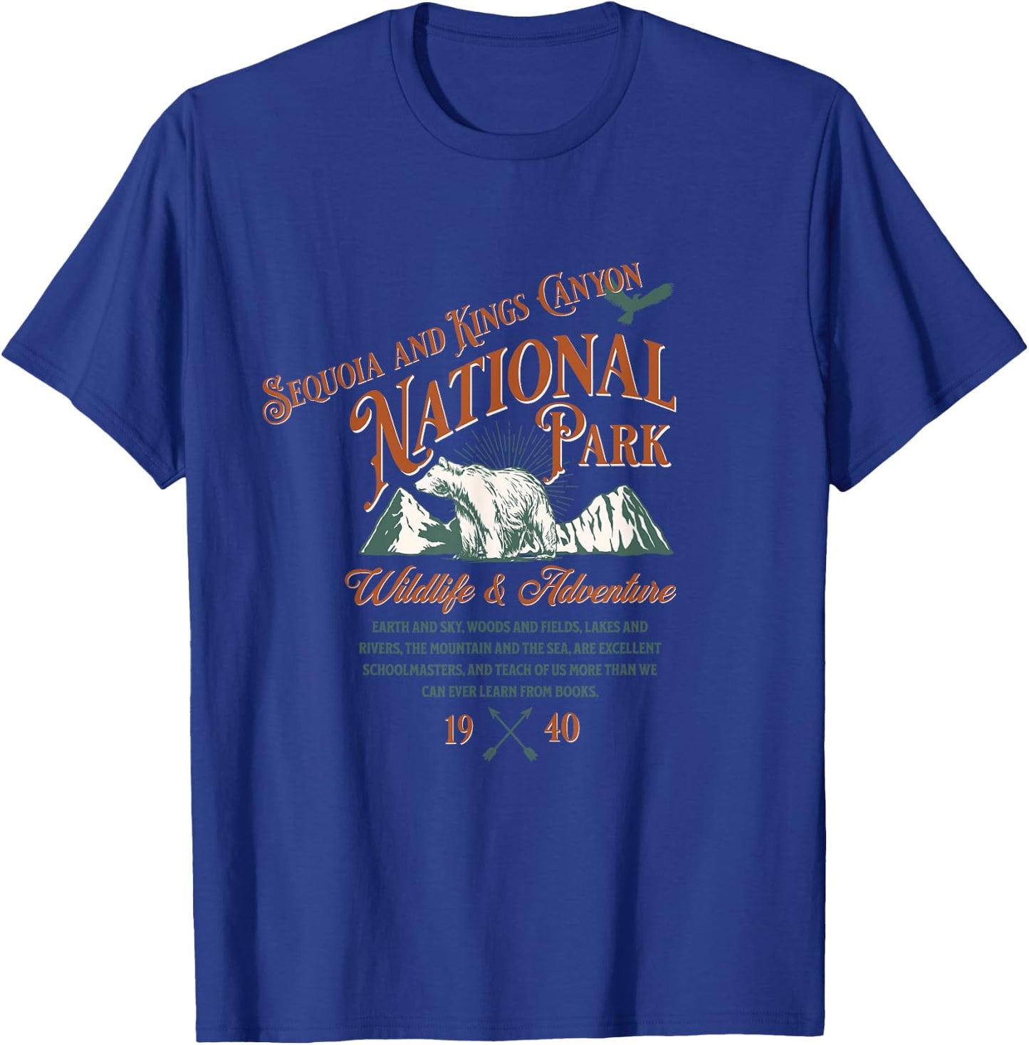 Sequoia and Kings Canyon National Park Adventure Hiking T-Shirt - T-Shirt | Royal