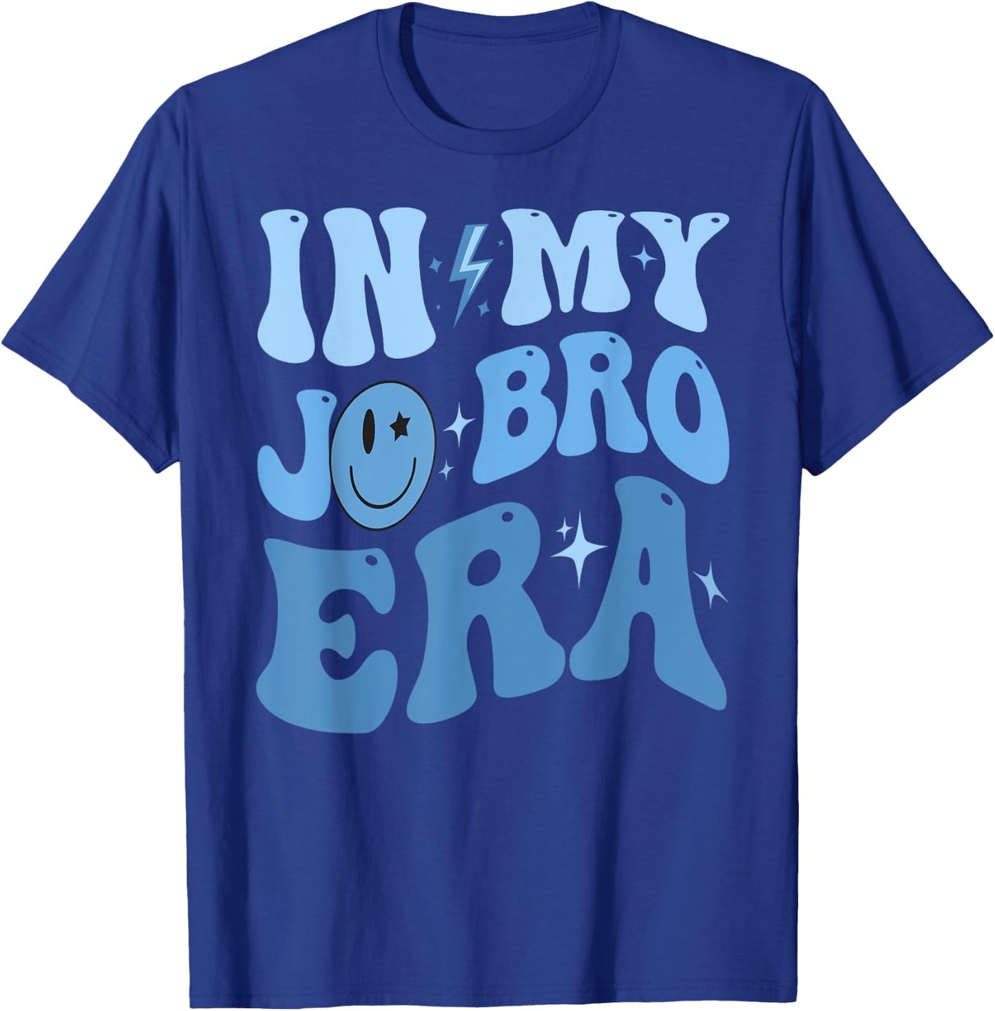 Funny Groovy Retro In My Jo Bro Era Men Women Kid Birthday T-Shirt - T-Shirt | Royal