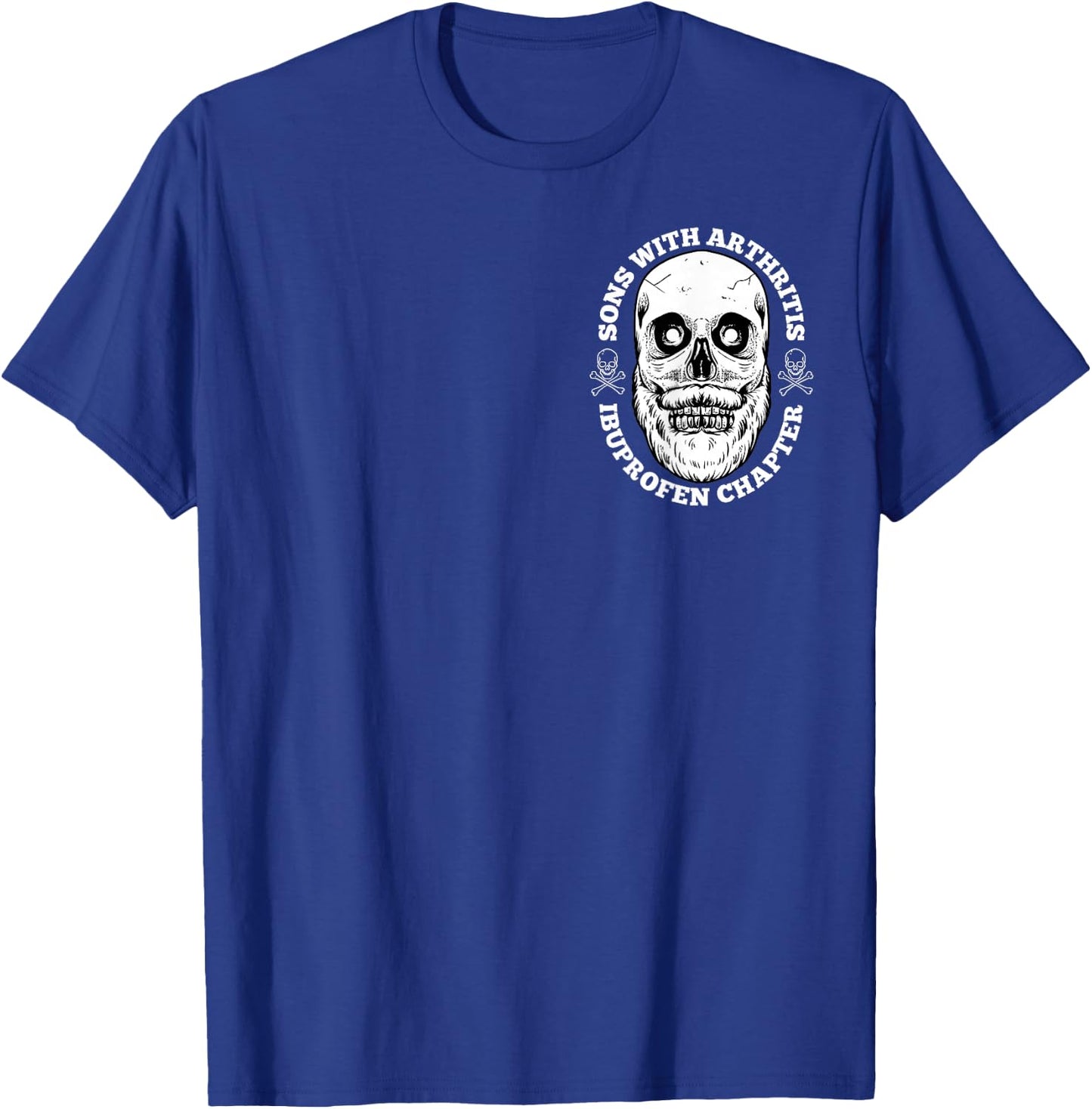Sons With Arthritis 2 Sided Front Back Funny Retired Biker T-Shirt - T-Shirt | Royal