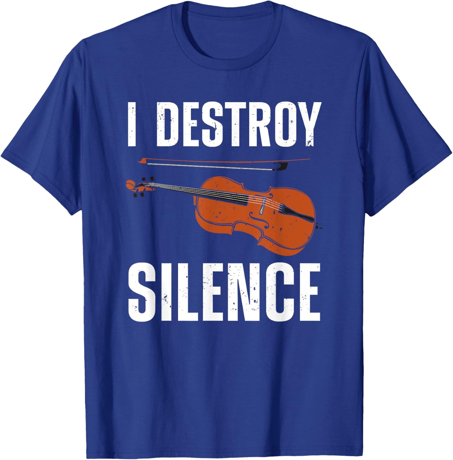 Funny Violin Player Art Women Kids Fiddle Violinist T-Shirt - T-Shirt | Royal