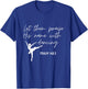Let Them Praise His Name with Dancing Christian Ballet Dance T-Shirt - T-Shirt | Royal