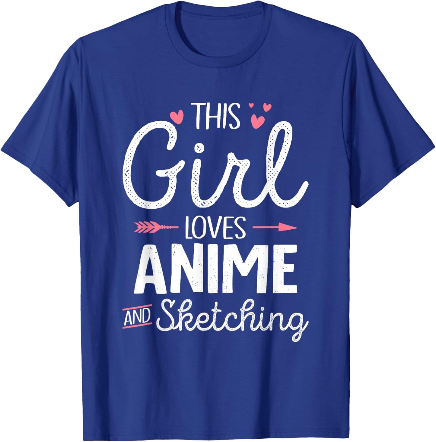 This Girl Loves Anime And Sketching Japan Anime Girls T-Shirt - T-Shirt | Royal