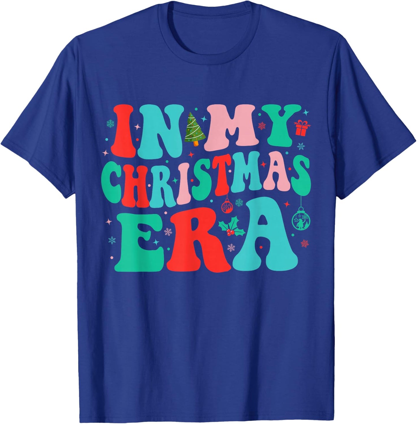 In My Christmas Era Cute Groovy Christmas Holiday Xmas T-Shirt - T-Shirt | Royal