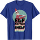 Elf on The Shelf Christmas Retro Rainbow Stacked Text Logo T-Shirt - T-Shirt | Royal