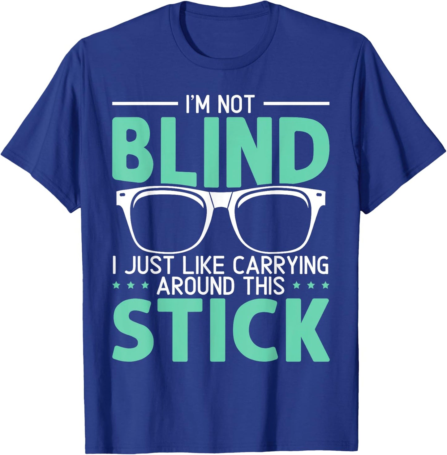 Visually Impaired Braille Visual Blind Awareness T-Shirt - T-Shirt | Royal
