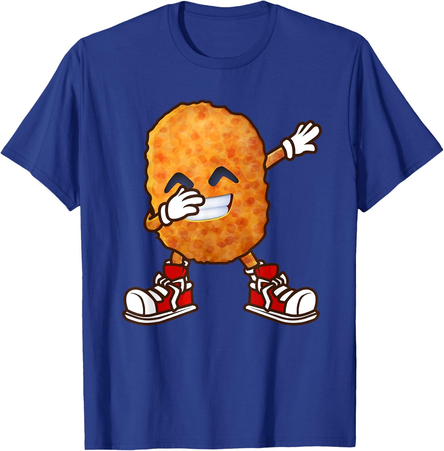 Funny Dabbing Chicken Nuggets Design For Kids Nugget Lover T-Shirt - T-Shirt | Royal